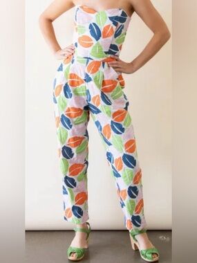 The Odell’s Ellie Jumpsuit in Lips Print NWT